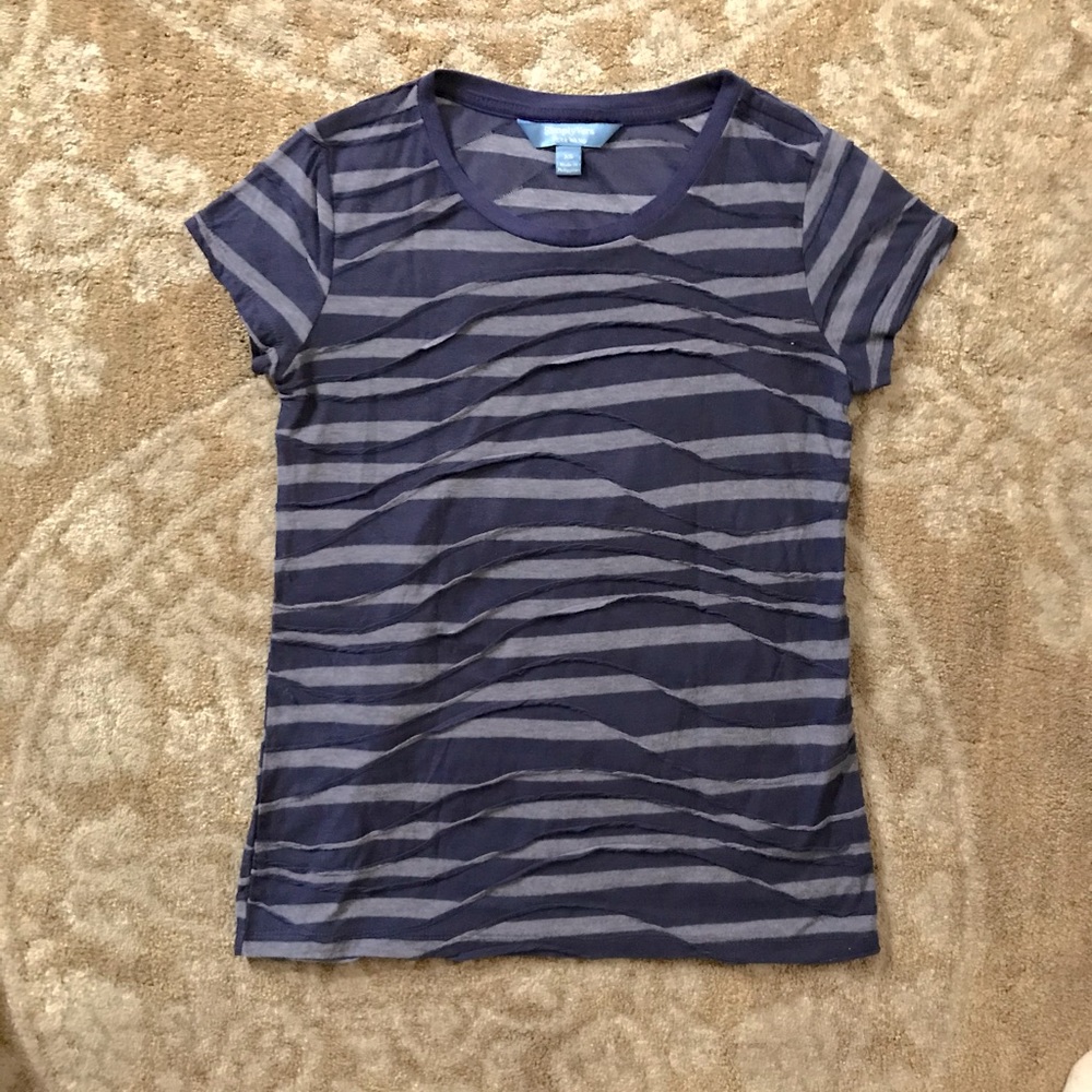 Vera Wang Women’s Short Sleeve Ruffle T shirt